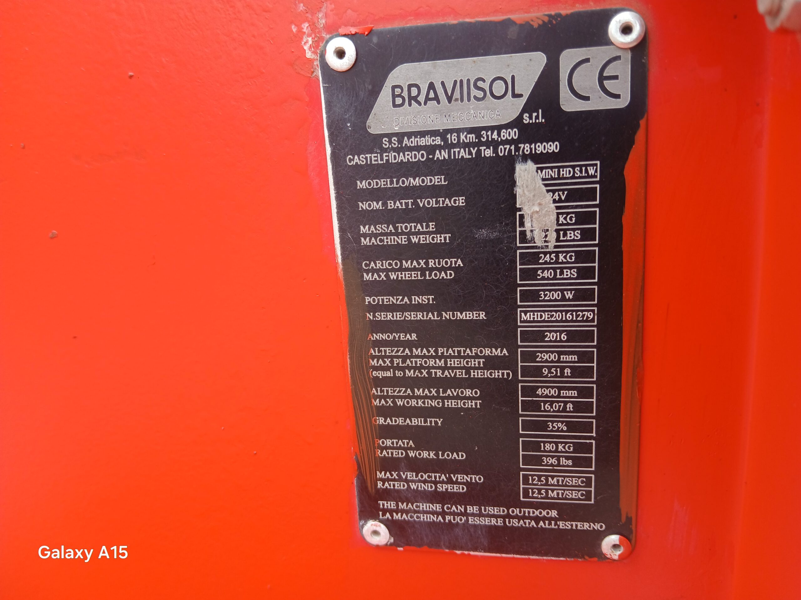 PLATAFORMA ELEVADORA ELECTRICA Bravisol Vertical Mast Lift - Imagen 11